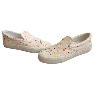 MADEWELL Paint Spattered Sidewalk Slip On Sneakers